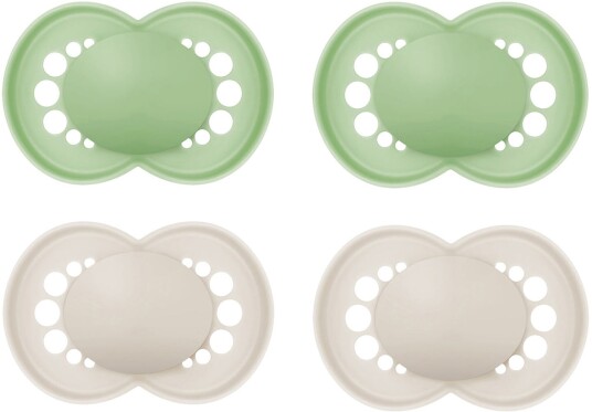 MAM Original Naturgummi Smokker 6-16m &  16-36m 4-Pack Nøytral