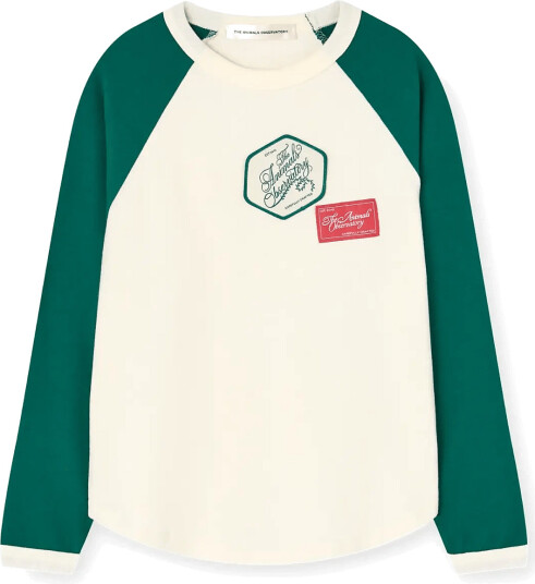 THE ANIMALS OBSERVATORY Anteater Kid Long Sleeve T Shirt Pink Cream 12 Y