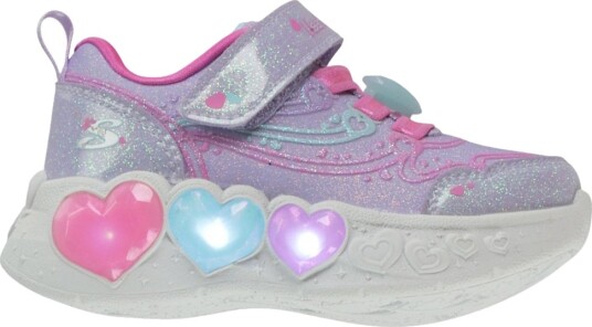 Skechers Sko   Fortryllet Heart Lys   Purple   Skechers   21   Blinkende sko Hvit Lilla Rosa