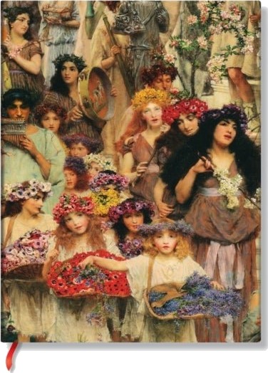 Spring Lawrence Alma Tadema Ultra Unlined Hardback Journal Elastic Band Closure