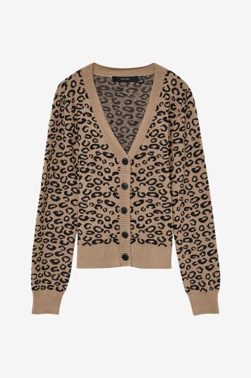 Vero Moda Curve Kardigan vmcNancy LS V neck Cardigan Boo Cur Brun