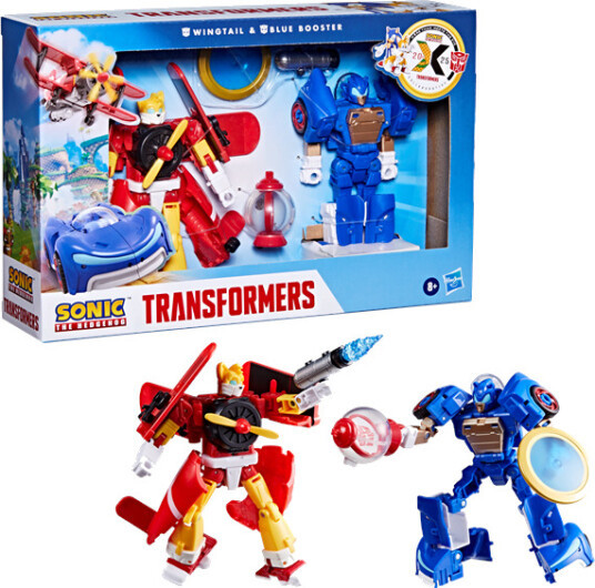 Transformers Wingtail og Blue Booster Actionfigurer 12,7 cm - Svart