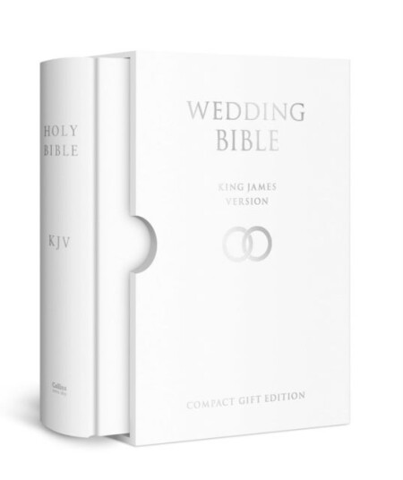 HOLY BIBLE: King James Version KJV White Compact Wedding Edition