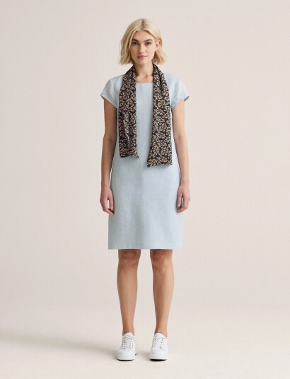 Newhouse Klara Linen Dress Blue 42