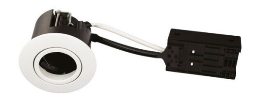 Scan Products Luna quick install 230v gu10 ip44 white round