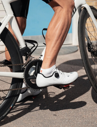 Danish Endurance Low Cut Cycling Socks 3 Pack - White - 39-42