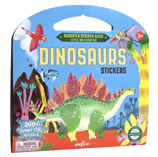eeBoo Sticker Book Dinosaurs ESTKDNO