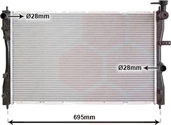 VAN WEZEL 32002172 Radiator motorkjøling VAN WEZEL 32002172 Radiator motorkjøling