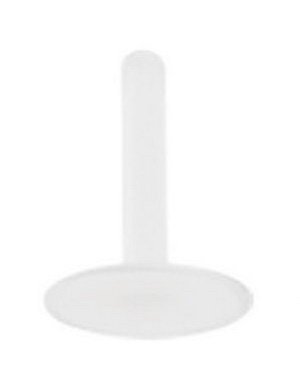 Strl 1,2 mm tykk x 8 mm lang Labrett Bioplast Hvit Stang