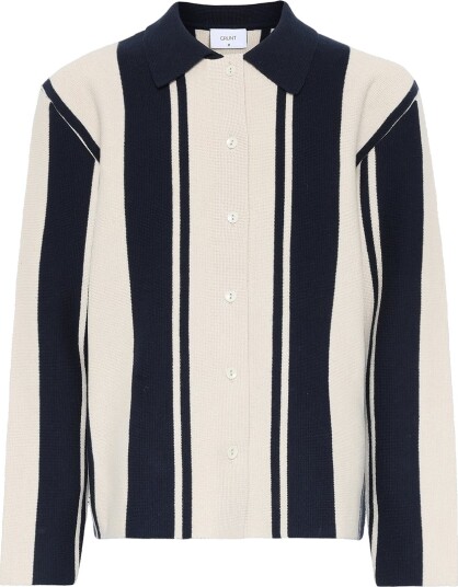Grunt Cardigan   Strikk   GrBaja   Navy Sand   Grunt   16 år 176   Cardigan Beige Blå