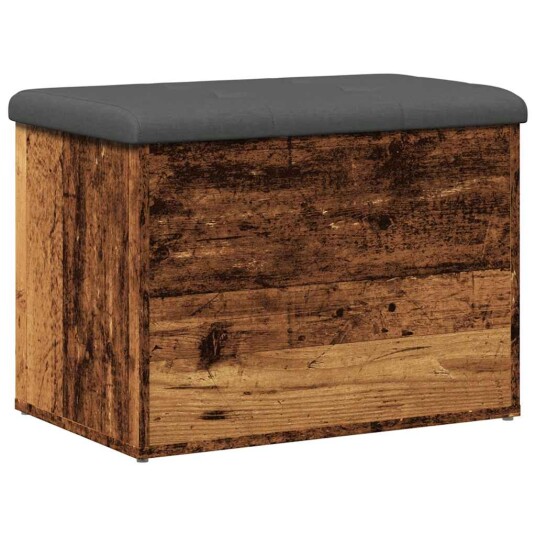  Oppbevaringsbenk gammelt tre 62x42x45 cm konstruert tre 8721158446091