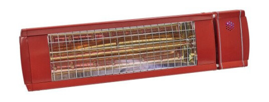 Heat1 Eco High-line terrassevarmer, infrarød, 2000W, rød Heat1 Eco High-line terrassevarmer, infrarød, 2000W, rød