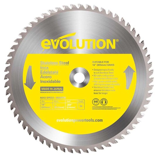 Evolution EV355R Sagklinge 355x2,4x25 mm 90T Maskintilbehør & forbruk