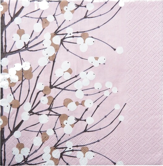 Marimekko by Havi Marimekko Napkin Lumimarja   Pink   24X24CM