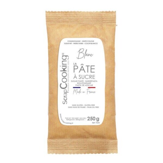 ScrapCooking   Fondant 250 g hvit