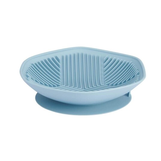 Basic Yummy Hundeskål Slow Feeder Hexagon Blå