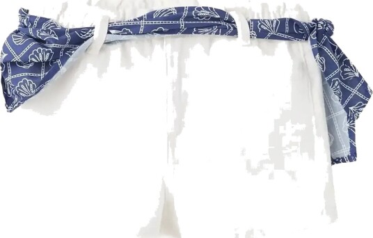 Mango Scarf Detail Multi Position Shorts White 13 14