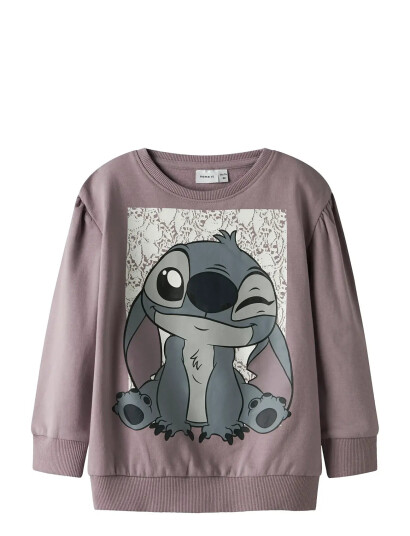 name it Nmfarina Stitch Sweat Bru Wdi Purple 104