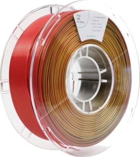 Maertz PLA Silk Filament 1.75 mm 1000 g Svart/Rød/Gull PMMA-1022-006
