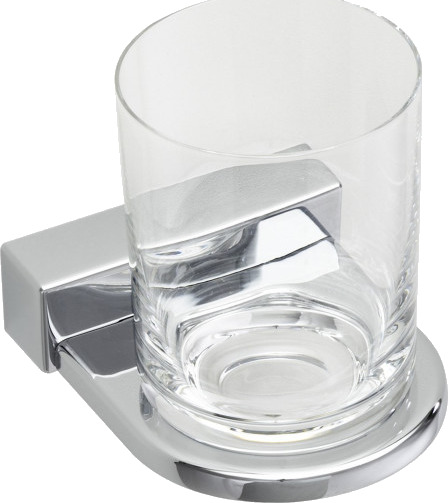 Irisglassholder enkel forkrommet