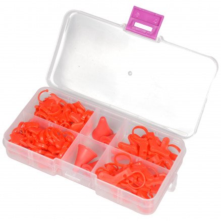 Infinity Hearts Maskemarkører/Maskestopper Sett i Plastboks Rød 88 stk