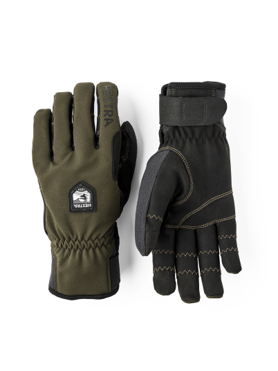 Hestra Ergo Grip Ull Touring   5 finger vott Mørk skog/Svart