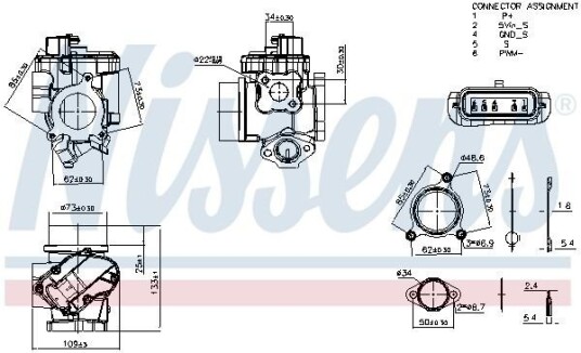 EGR Ventil NISSENS 98410 EGR Ventil NISSENS 98410
