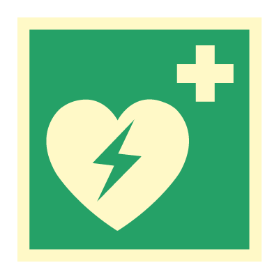 Jo Safety AED Hjertestarter Nødskilt 132030