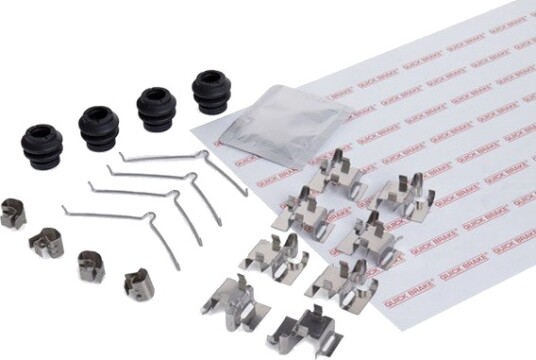 Tilbehørsett, skivebremse belegg QUICK BRAKE 109-0001 Tilbehørsett, skivebremse belegg QUICK BRAKE 109-0001