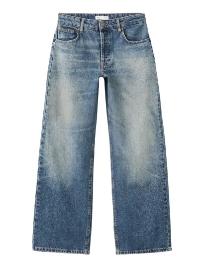 Mango Straight Low Waist Jeans Blue 32