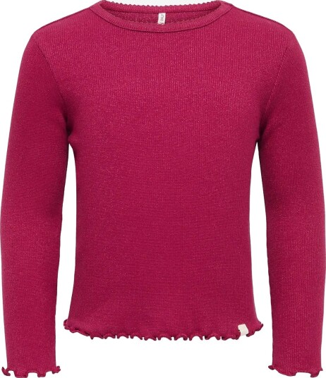 Kids Only Kmgtrinny L/S Party Oneck Top Jrs RUMBA RED 92