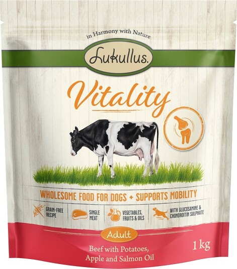 Lukullus Vitality Mobility Kornfri Tørrfôr Okse 1kg