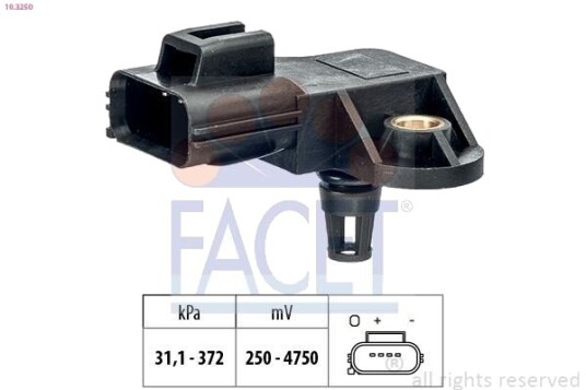 Lufttrykksensor, høydetilpasning FACET 10.3250 Lufttrykksensor, høydetilpasning FACET 10.3250