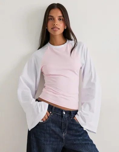 Nelly Multi/Mønstrete Wide Sleeve Raglan Top