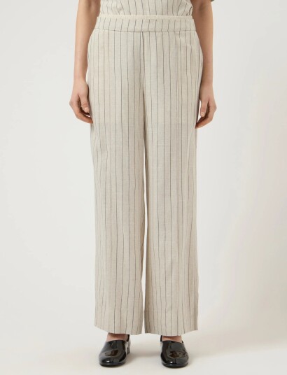 YAS Yaslinura Mw Linen Blend Pant Black 36