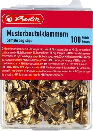 Herlitz Herlitz 8770307 Metall Messing 100 Stykker