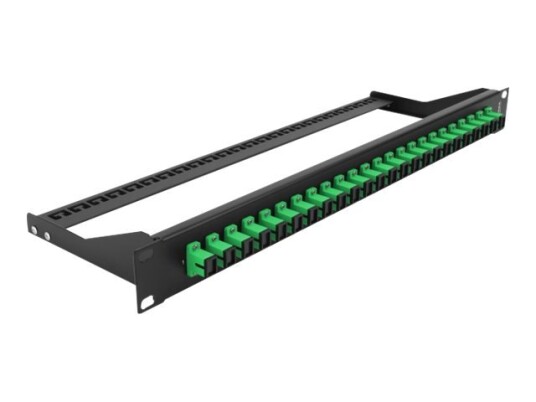 Delock - Koblingspanel - Rackmonterbar - Sc Sm X 24 - Svart Grønn - 1U - 19"