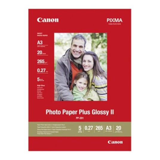 Canon Pus Glossy II Fotopapir A3 20-pk. Canon Pus Glossy II Fotopapir A3 20-pk.