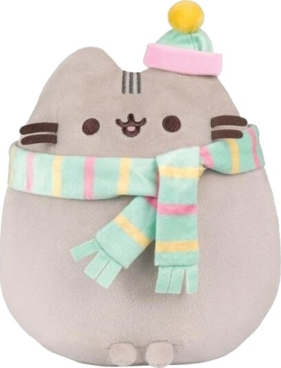 Pusheen Pusheen Plysjmaskot med skjerf og lue 24 cm