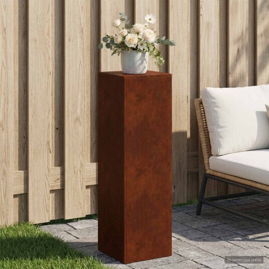 vidaXL Planteholder Rusten 30 x 30 x 100 cm Cortenstål