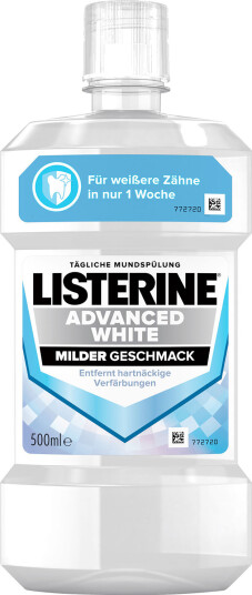 Listerine Advanced White Mild Munnvann 500 ml. Listerine Advanced White Mild Munnvann 500 ml.