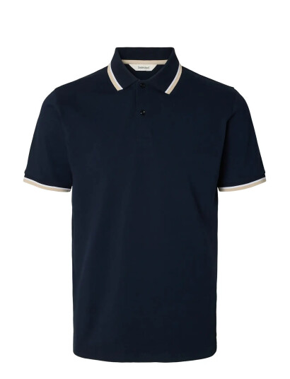 Selected Slhslim Atlas Sport Ss Polo Noos Navy XXL