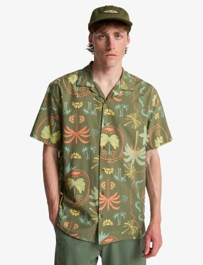 Billabong Vacay Ss   Khaki green   XL