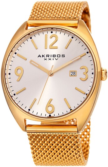 Akribos XXIV Herreklokke AK1026YG Sølvfarget/Gulltonet stål Ø42 mm Akribos XXIV Herreklokke AK1026YG Sølvfarget/Gulltonet stål Ø42 mm