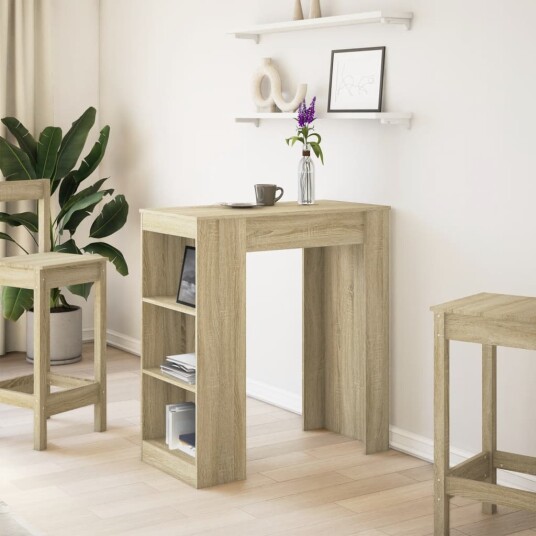 Barbord med stativer sonoma eik 95x47x103,5 cm konstruert tre 8721158386724