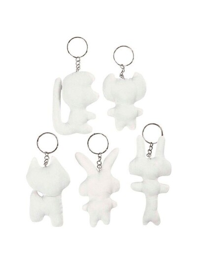 Creativ Company Fabric Animals Keychain 5pcs.
