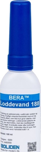 BERA™ loddevæske 188 i 100 ml spesialbørsteflaske BERA™ loddevæske 188 i 100 ml spesialbørsteflaske