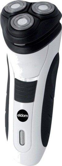 Eldom G47 Elektrisk barbermaskin - Ergonomisk, 3 skjærehoder - Svart/Hvit