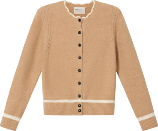 Isabel Marant Dame Strikkevarer Brun 2XS,