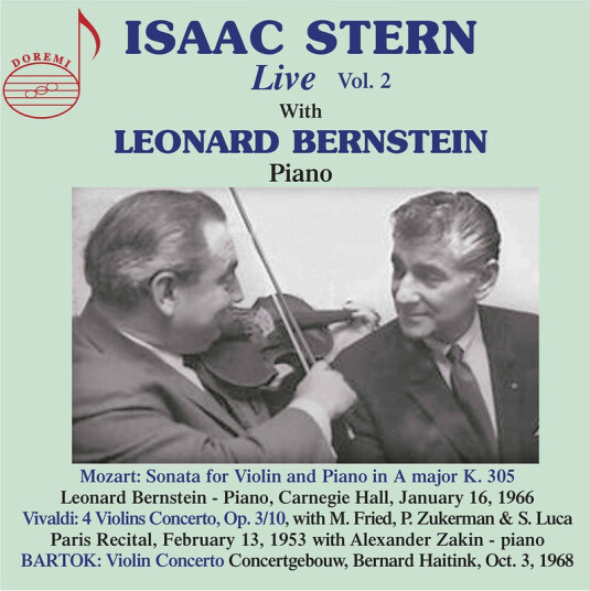 Isaac Stern Leonard Bernstein Marlboro Festival Orchestra Concertgebouworkest Live Vol.2 CD
